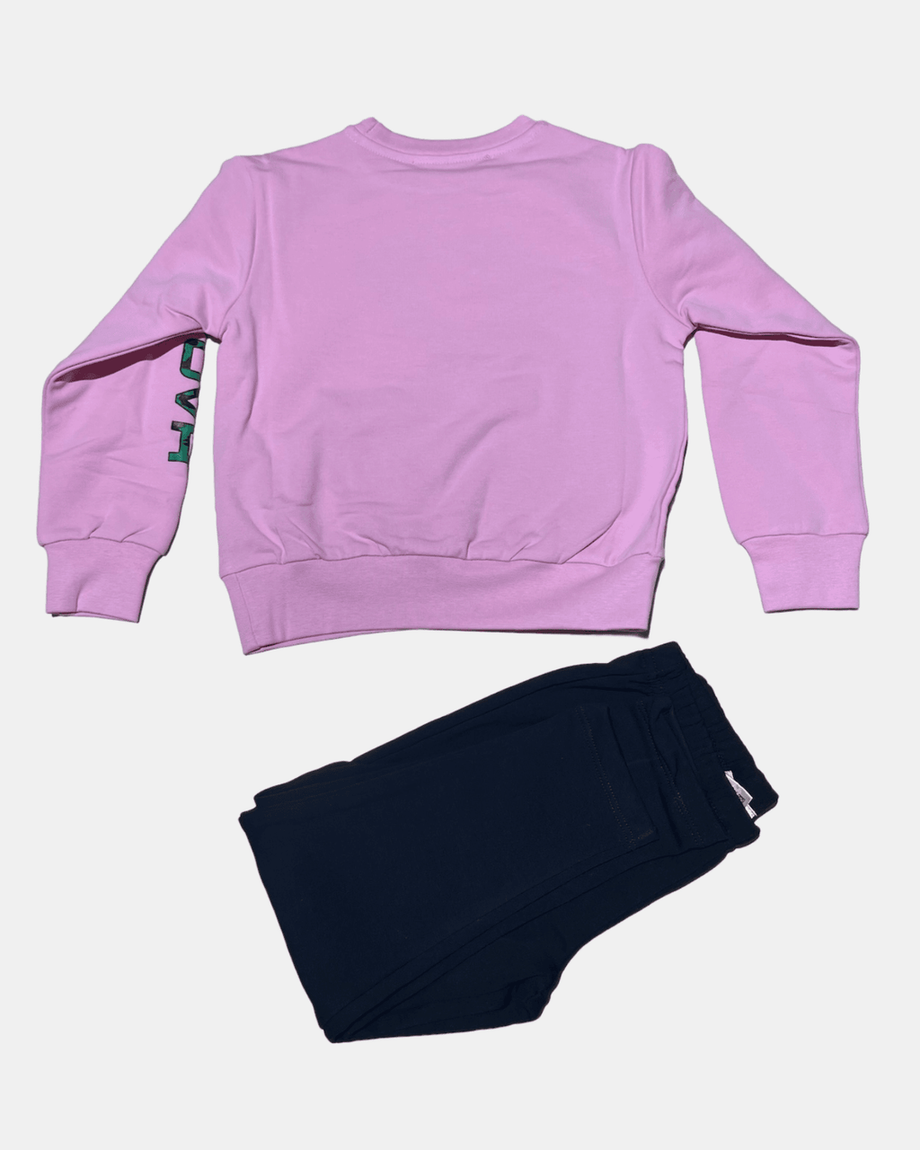 Sweatshirt-Trainingsanzug mit Rundhalsausschnitt