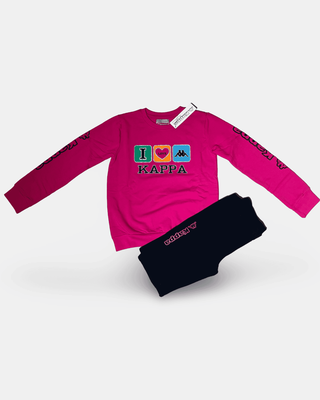 Sweatshirt-Trainingsanzug mit Rundhalsausschnitt